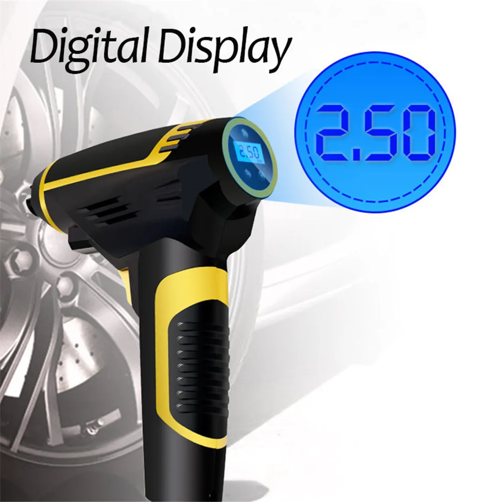 

NEW 12V Portable Wireless Digital Car Air Compressor Handheld USB Rechargeable Cordless Tire Inflator Pump for Cars Motorcycles