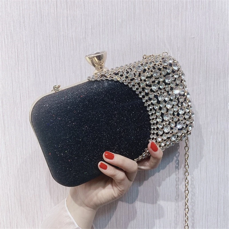 small silver clutch bag