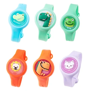 

Reusable Baby Cute Cartoon Anti-Mosquito Wristband Outdoor Mosquito Repellent Wristband with Flash Light DC156