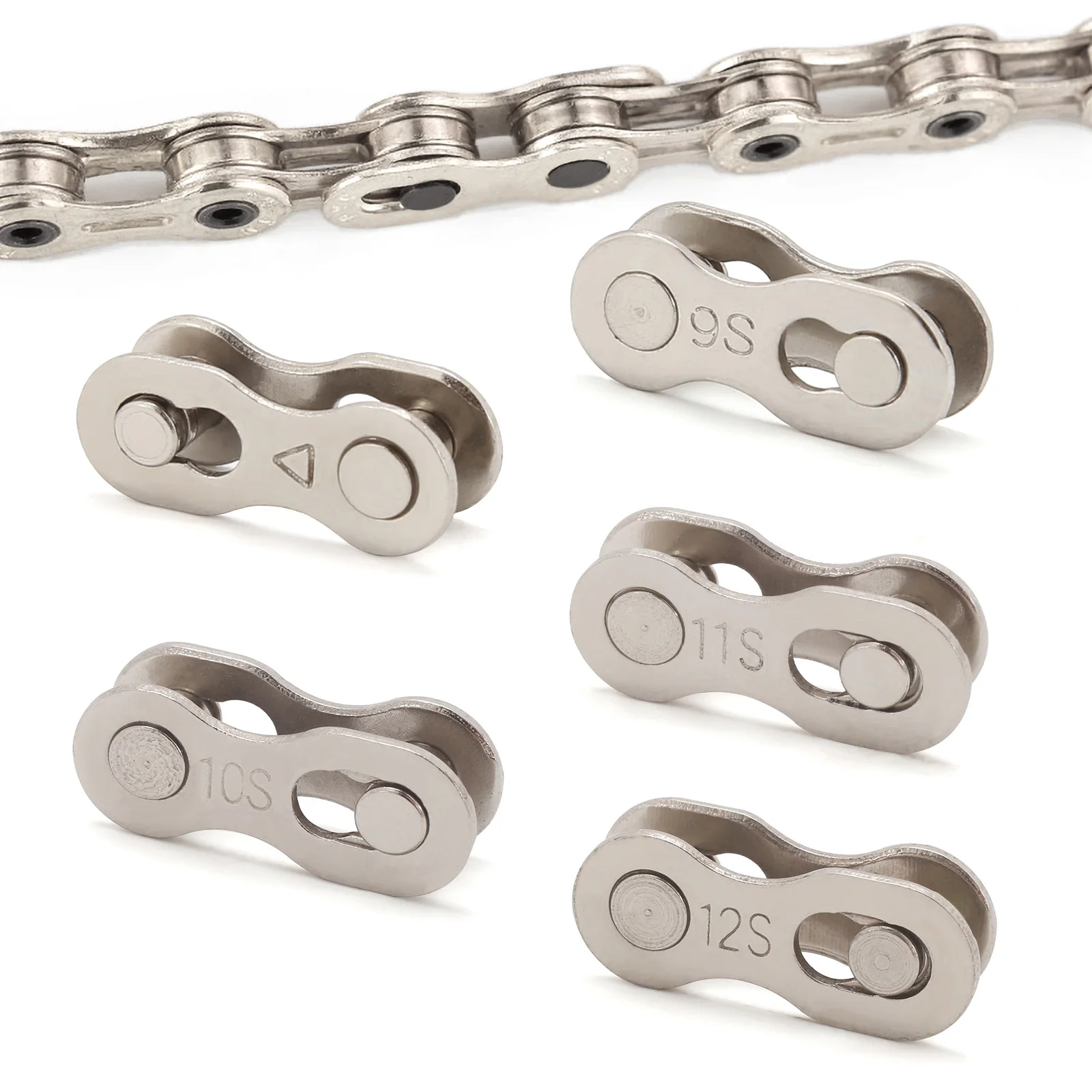 1 Pair/5 Pair Bike Chains Mountain Bike Bicycle Chain Connector for 6 7 8 9 10 11 Speed Quick Master Link Joint Chain Bike Parts
