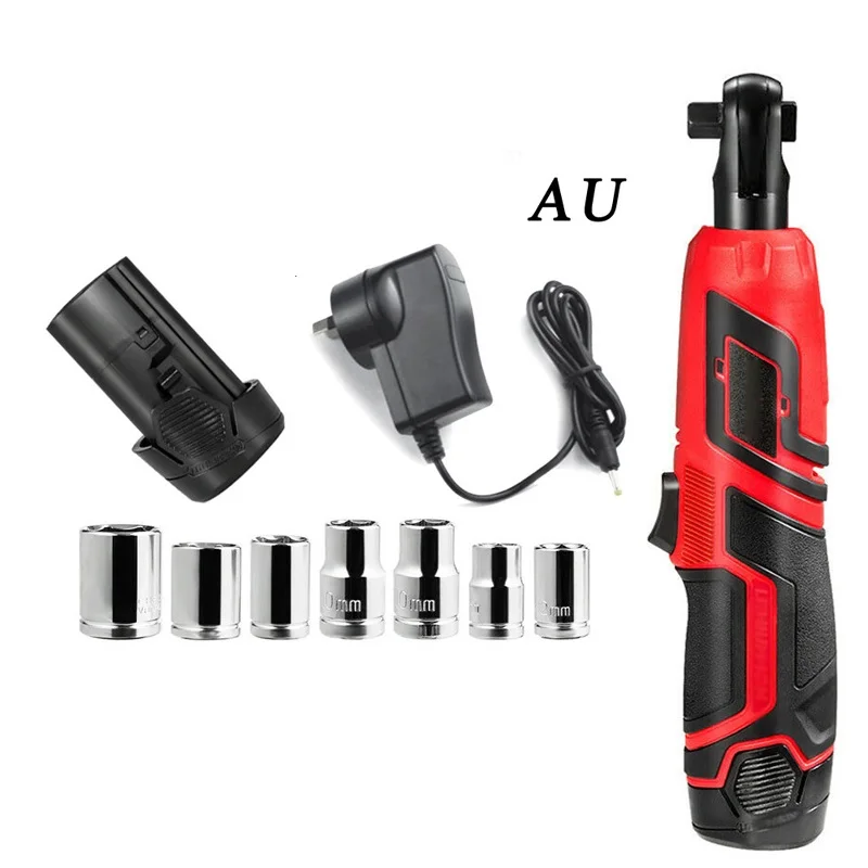 

Set Cordless Electric 3/8 Inches Square Ratchet Wrenches 12V Power Tool Kits Sockets Electric Wrench