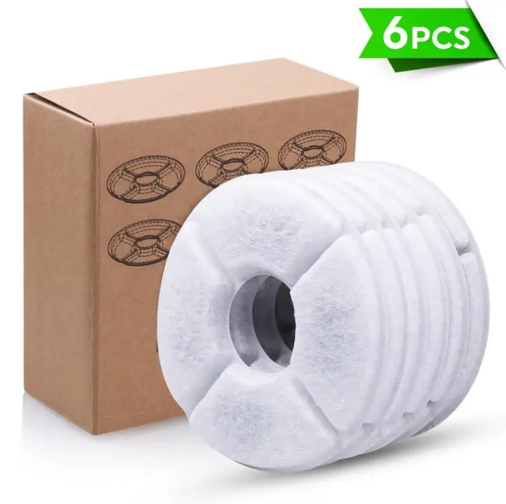 2PCS/4PCS/6PCS Activated Carbon Filters Charcoal Filter Replacement for Fountain for Cat Dog Pets Drink Water
