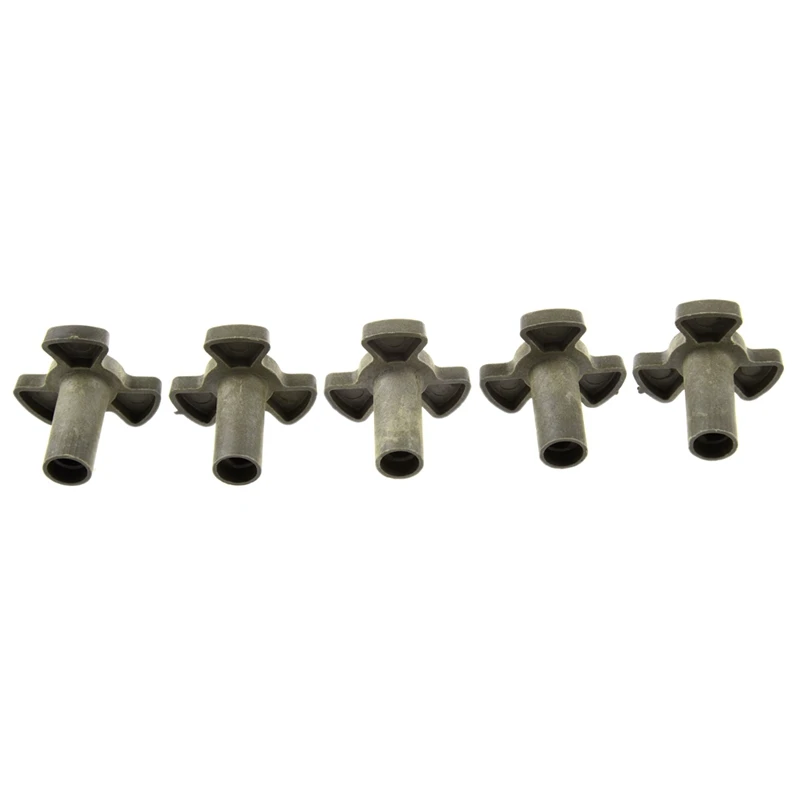 5 Pcs Replacement Part Plastic Microwave Oven Turntable Coupler& 1 Pcs Liquid Crystal Polymer Miniwave Oven Roller Ring Guide 1