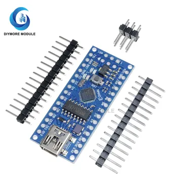 

Mini USB CH340 Nano V3.0 ATmega168 Microcontroller Module SPI Interface 16Mhz 3.3V 5V for Emulator Program Debugger Development