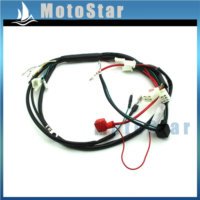 Жгут проводов для 50cc-150cc Электрический стартовый двигатель M2R Lucky MX Thumpstar Explorer питбайк