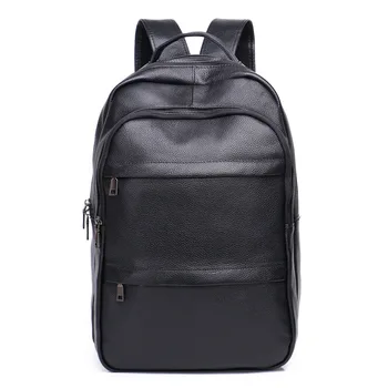 

New Style Men Leather Backpack Customizable Casual Cowhide Men'S Bag Wholesale