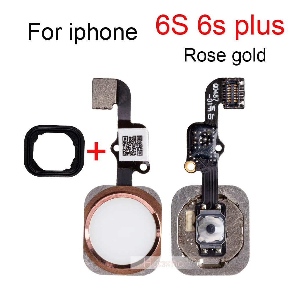 Кнопка «домой» с гибким шлейфом, 1 шт., для iPhone SE 5S, 6G, 6S, 7, 8 ...