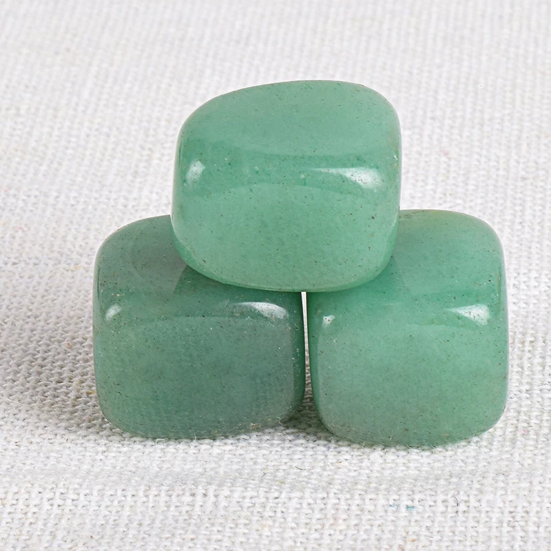 12-15 MM Natural Tumbled Stone Green Aventurine Mineral Irregular Hand Polishing Bead Specimen Kids Garden Home Decor Chakra Set