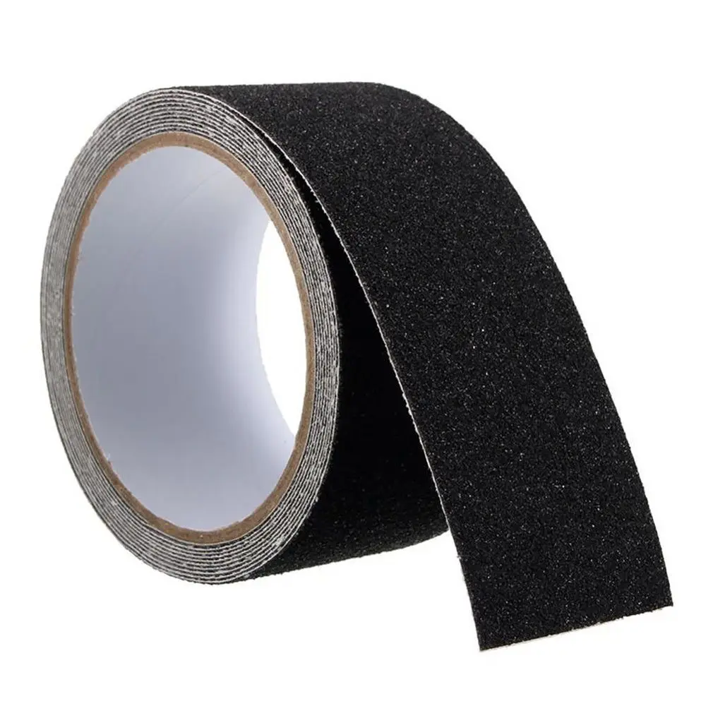 thumbnail image 1 of Cintas antideslizantes para escaleras de piso de 5 m, para interiores y exteriores, para baños, antideslizantes, fuertes adhesivos para cintas de tracción de seguridad, para escaleras y pisos, 1 of 5