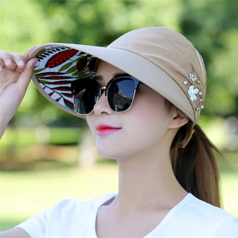 Sun Hat Golf Sun Cap Women UPF 50+ UV Protection Wide Brim Beach Sun Hat Visor For Women Wife Girls Gift Uulticolor Fashion