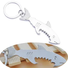 Стиль открывашка для бутылок Акула океаны бутылка c животными открывашка в виде ключа с кольцом настраиваемая компания рекламный логотип небольшие подарки