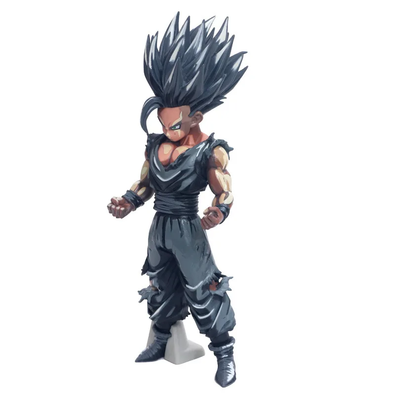 

Anime Dragon Ball MSP Chocolate Cartoon Version of Gohan Black And White with Pattern Stealth Battle Damage Garage Kit Decoratio