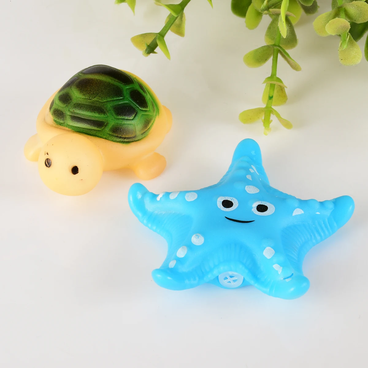 13 шт. милые Kawaii игрушки смешанные животные красочные мягкие резиновые поплавок Squeeze звук скрипучий Купание игрушки для детей Детские