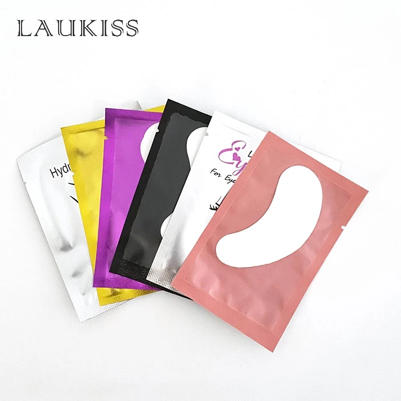 50 Pcs Eyelash Patches Hydrogel Under Eye Patches for Eyelash Extension Grafted Eyelash Pads Lash Stickers Beauty Tools