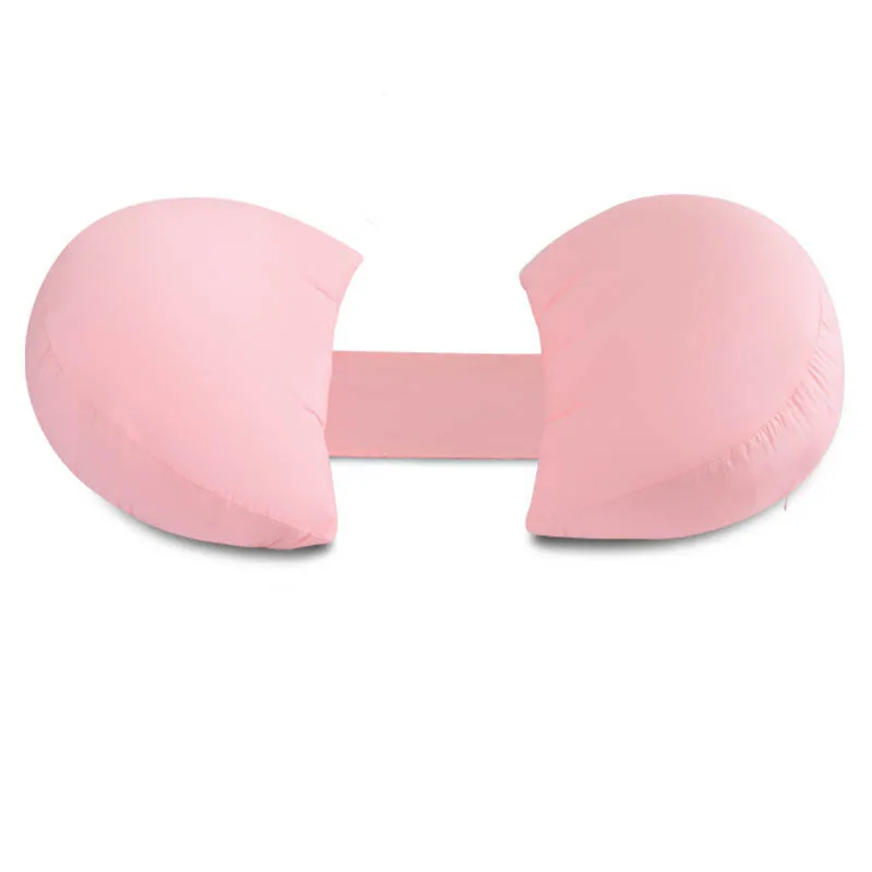 U-образная Подушка для беременных женщин, многофункциональная боковая подушка для сна, защита талии, подушка для сна, поясная подушка для беременных женщин - Цвет: pink
