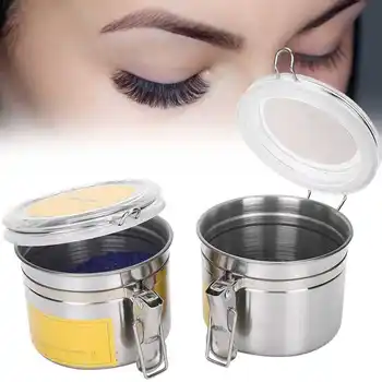 

2pcs Eyelash Glue Tank Reusable Sealed Container Activated Eyelash Grafting Case Storage Supplies Make up Tool Accessories