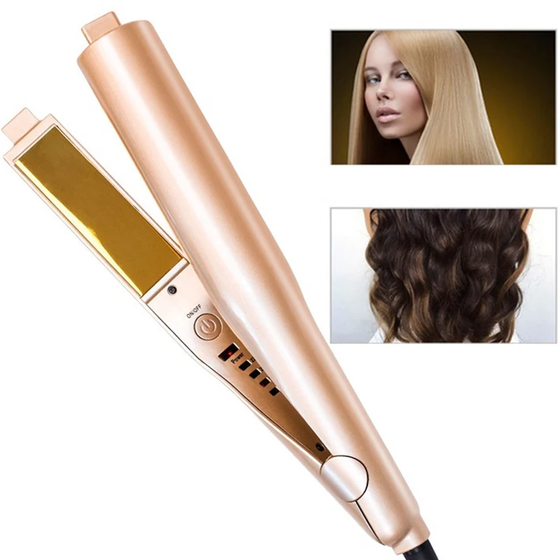 

Profession 2 in 1 Hair Curler Straightening Machine Electric Hair Straighteners Roller Curler Wet & Dry Flat Iron Hair Styler