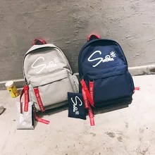 Оксфордская ткань с буквенным принтом на плечо отправка сумка цвет средний и большой школьный Японский Корейский Модный повседневный модный Ba