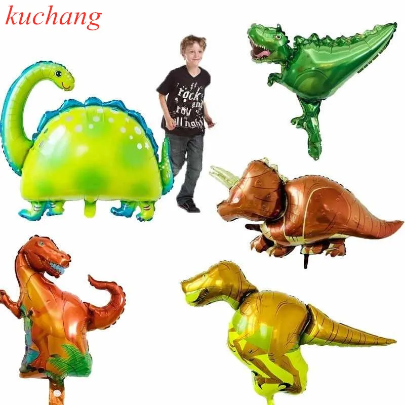 1 шт., тираннозавр, рапторы, трицератопс, динозавр Юрского периода, большой размер, воздушные шары для мальчиков на день рождения, декор для детского душа, гелиевые шары