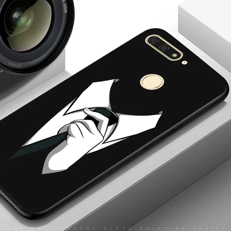 TPUBLK511 Чехол для телефона для Huawei Honor 8S 8A фотоаппаратов моментальной печати 7S 7C ру 5,7 7C 5,99 черный ТПУ Y7 7A Pro Y5Lite Y5 Y6 Y7Prime крышка Y5 Y6 Nova2 Lite - Цвет: TPUBLK511