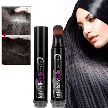 

Herb Plant White Hair Cover Pen Durable Black Brown Temporary Hair Dye Soft Cream One-off Hair Color Hot W1