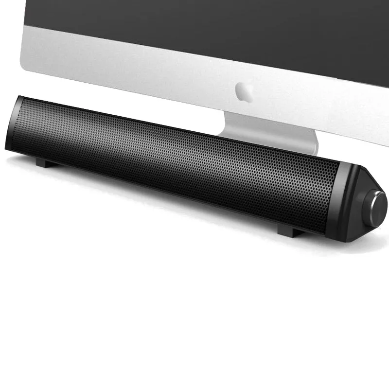 

SADA Portable Soundbar Wire Stereo Speaker V-105 for Home Theater Surround Sound with Built-in Subwoofers for PC TV