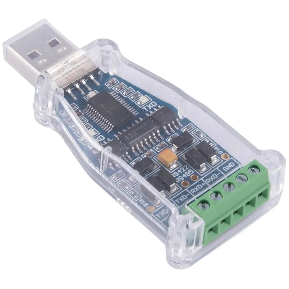 Usb para Rs485 Rs422 Adaptador de Série Ftdi Chip 6pin Bloco Terminal Conversor Suporte Winxp Win Win8 Win10 Mac Android