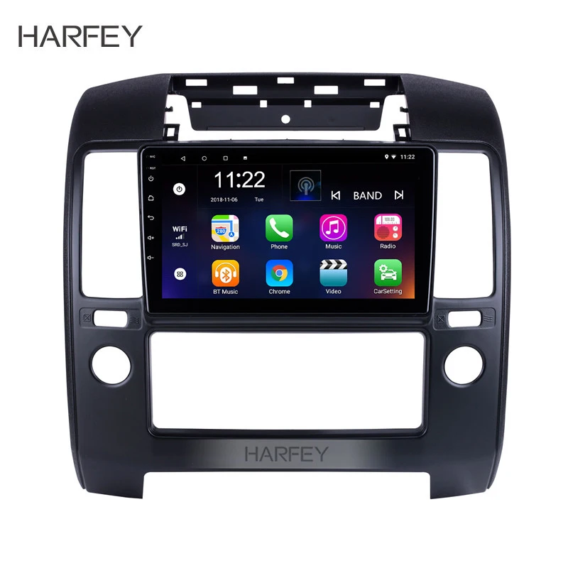 Автомобильный мультимедийный плеер Harfey 9 дюймов HD сенсорный экран GPS Android 10 0 для