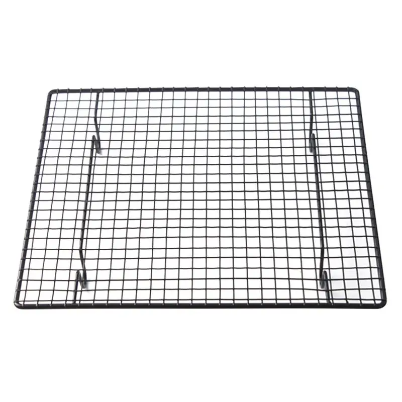 Carbon Steel Cake Baking Rack Wire Grid Cake Baking Tray for Pie Bread Cool Rack BBQ Cake Cooling Shelf Nonstick