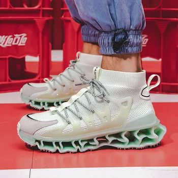 

knitted Mens man sale High mens white 2020 top hombre zapatillas running shoes sport high solid platform sports breathabl gym