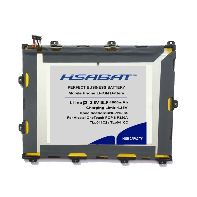 Аккумулятор HSABAT 4600 мАч TLp041CC TLp041C2 для Alcatel One Touch Pop 8 для Alcatel P320A Telus Tablet