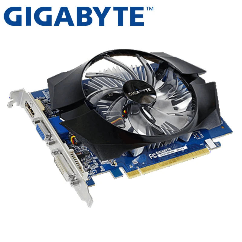 Оригинальная Видеокарта GIGABYTE GT730 2 ГБ GDDR5 графические карты для nVIDIA Geforce GPU б/у