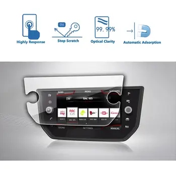 

LFOTPP For Ibiza 8Inch 2017-2019 Car Navigation Display Tempered Glass Screen Protector Film Auto Interior Protective Sticker