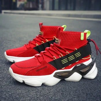 

Trend New Original High Top Men Fashion Sneakers Comfortable Keep Warm Men Casual Shoes Outdoor Light Non-slip Men Socks Shoes