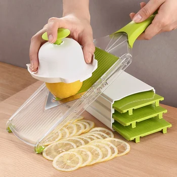

Home Multifunctional V-Blade Mandoline Slicer Cutter Julienne For Onions Tomatoes Cucumber Lemon Fruit/Vegetables Kitchen Tools