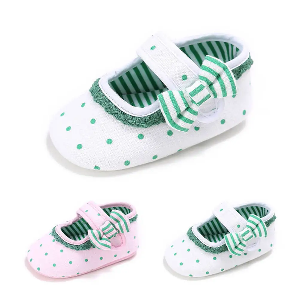 green baby girl shoes