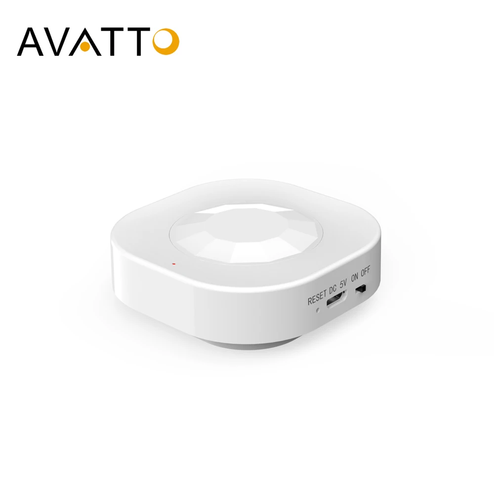 AVATTO WiFi Human Body Sensor, Tuya Smart PIR Motion Sensor, Security