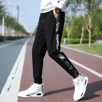 

Men jogger pants thin 2020 new arrival spring and summer Korean style male ankle-length pants student quick drying n68