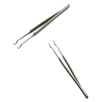 

1Pc Stainless Steel Acne Clips Needle Blackhead Remover Needle Tweezers Face Care Clip Face Cleaner Double Slider Medical Forcep
