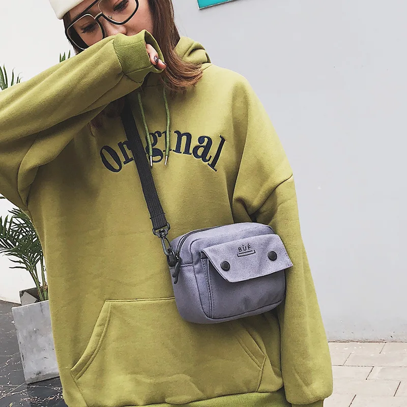 INS сумка женская осень и зима стиль через плечо модная Холщовая Сумка Ретро универсальная через плечо Онлайн знаменитостей маленькая Bla