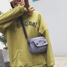 INS сумка женская осень и зима стиль через плечо модная Холщовая Сумка Ретро универсальная через плечо Онлайн знаменитостей маленькая Bla