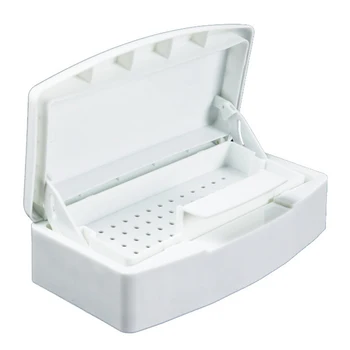 

Nail Sterilizer Tray, UxradG Portable Gallery Nail Clean Disinfection Manicure Tool Box Sterilizing Salon Tools