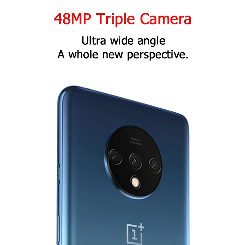 Global ROM OnePlus 7T 8GB 256GB Smartphone Snapdragon 855 Plus Octa Core 90Hz AMOLED Screen 48MP Tr
