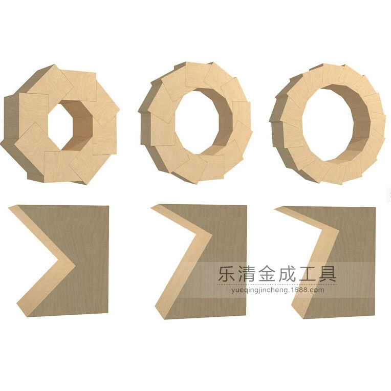 1/2 shank 3 pieces of multilateral knife bird mouth interface knife 6 edge 8 edge 12 edge multi-purpose knife join