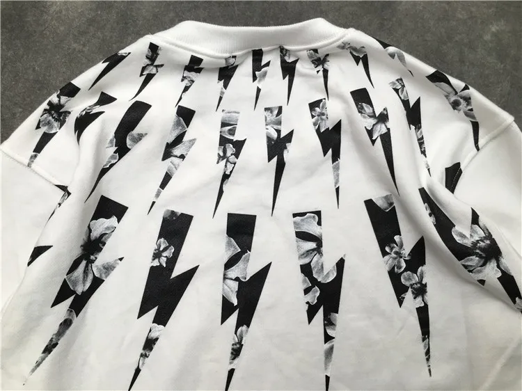 Новинка 19ss, роскошные мужские толстовки с капюшоном, светильник thunderbolt neil, толстовки с капюшоном, бархатные, хлопковые, плотные, флисовые, уличные, в стиле хип-хоп,# H42