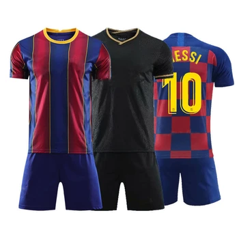 

The New Listing Barcelona Jersey 2021 Home And Away 10 Football Suit Men's Adult Children's Match Training Suit Customization