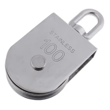 100 мм 304 нержавеющая сталь одно колесо поворотный подъемный шкив троса блок