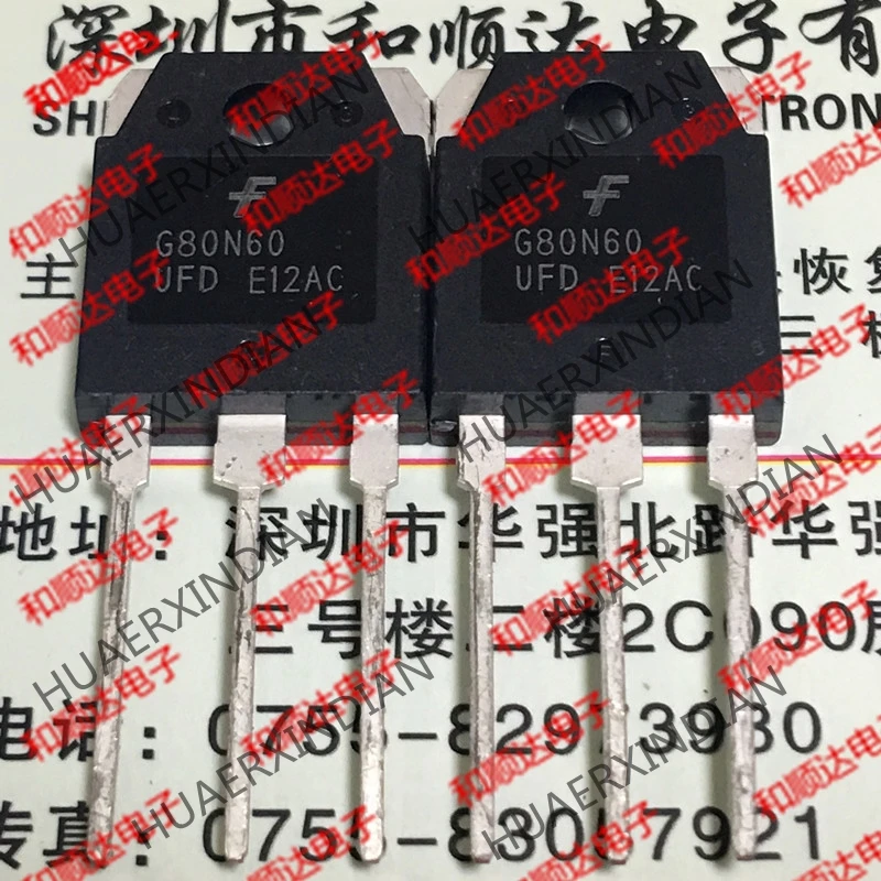 20 шт./лот G80N60UFD TO-3P с изолированным затвором(IGBT) 600V 80A на