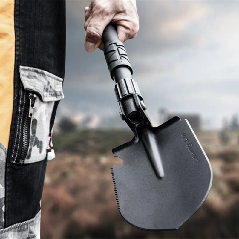 

Outdoor Camping Shovels Mini Multifunctional Folding Tool High Hardness Alloy Steel Shovel For Hiking Climbing Fishing Equipment