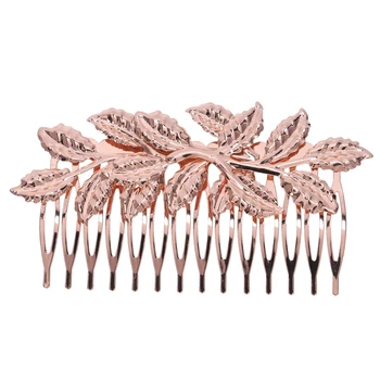 

Warm Punk Fashion Girls Ladies Gold Jewelry Soft Visor Pin Comb